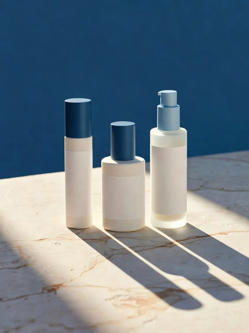 The Ascent Kit — Icarus Daily, Zenith and Aftersun standing together against a deep blue field.